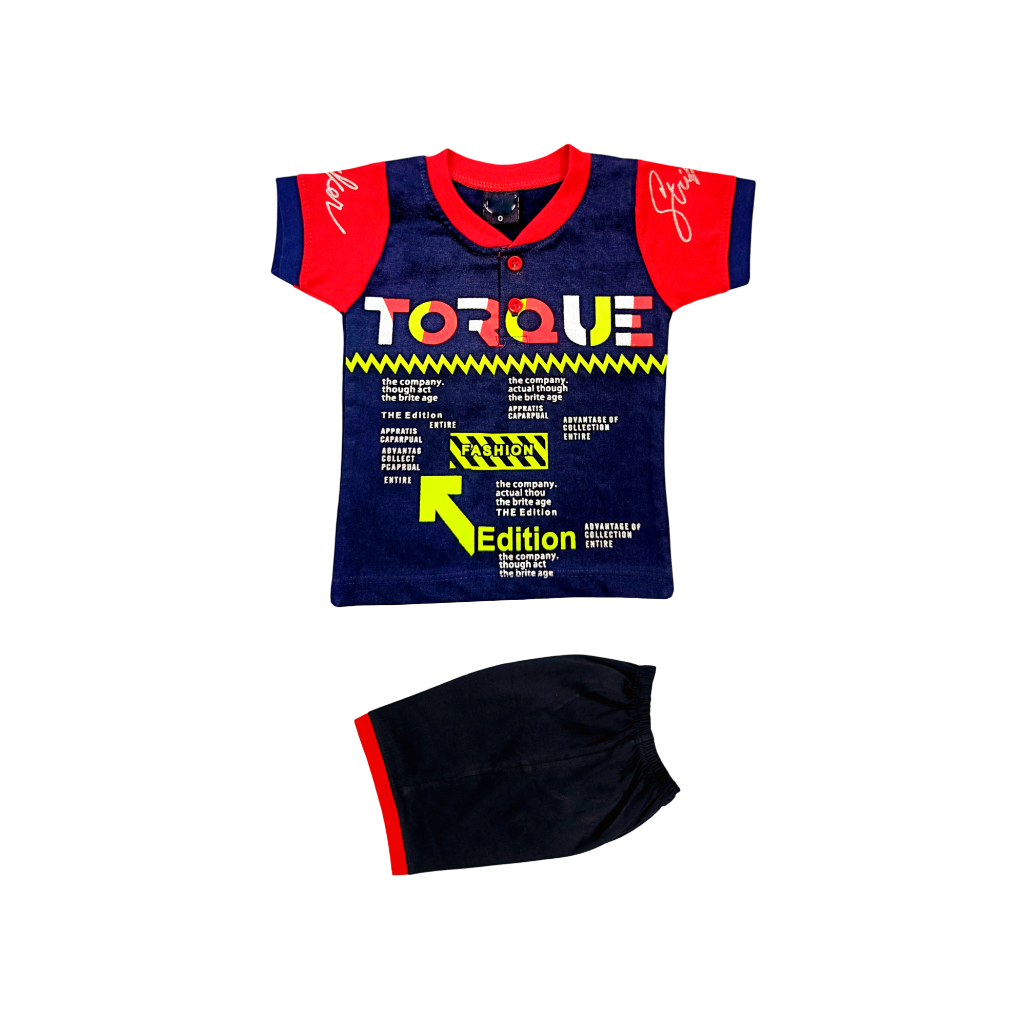 Torque New Born Baby Boys Cotton T-Shirt...